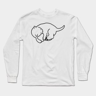 Cute kitty with ball Long Sleeve T-Shirt